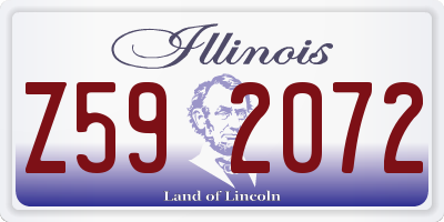IL license plate Z592072