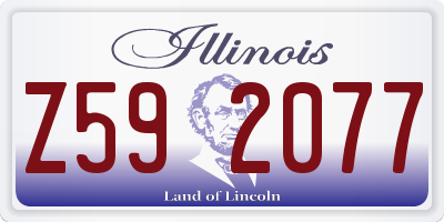 IL license plate Z592077