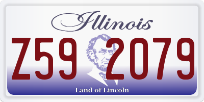 IL license plate Z592079