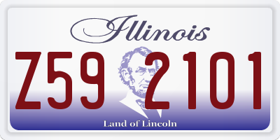 IL license plate Z592101