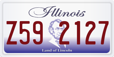 IL license plate Z592127
