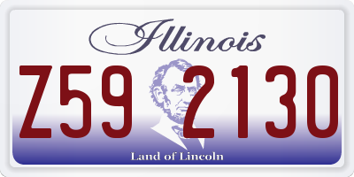 IL license plate Z592130