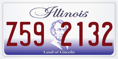 IL license plate Z592132