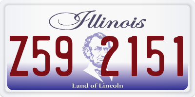 IL license plate Z592151