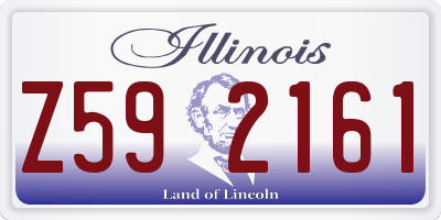 IL license plate Z592161