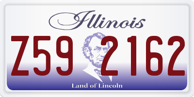 IL license plate Z592162