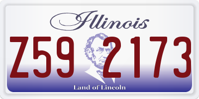 IL license plate Z592173