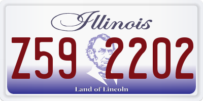 IL license plate Z592202