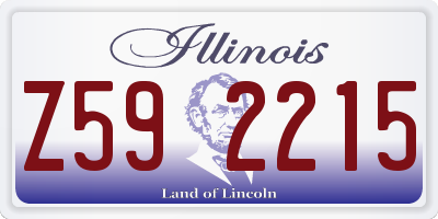IL license plate Z592215
