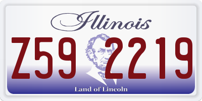 IL license plate Z592219