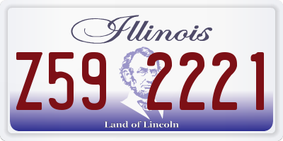 IL license plate Z592221