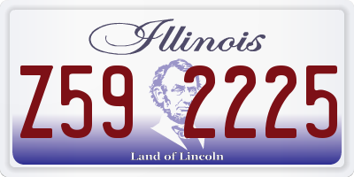 IL license plate Z592225