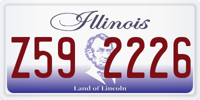 IL license plate Z592226