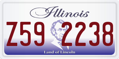 IL license plate Z592238