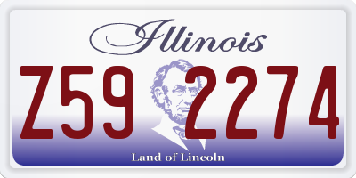 IL license plate Z592274
