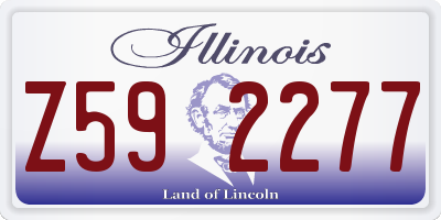 IL license plate Z592277
