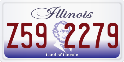 IL license plate Z592279