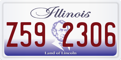 IL license plate Z592306