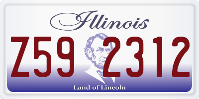 IL license plate Z592312