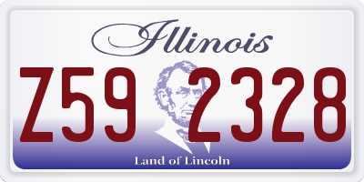 IL license plate Z592328