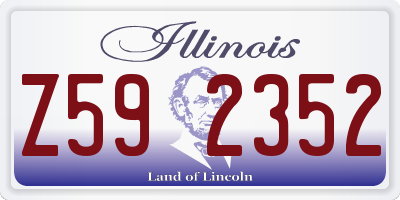 IL license plate Z592352