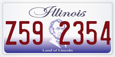 IL license plate Z592354