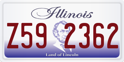 IL license plate Z592362