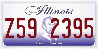 IL license plate Z592395