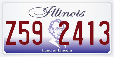 IL license plate Z592413
