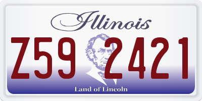 IL license plate Z592421