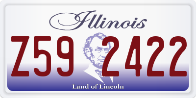 IL license plate Z592422