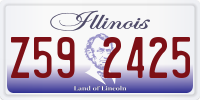 IL license plate Z592425