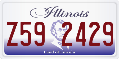 IL license plate Z592429