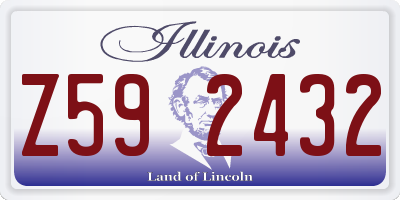IL license plate Z592432