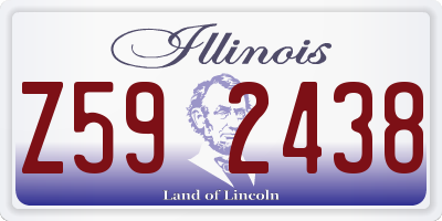 IL license plate Z592438