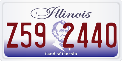 IL license plate Z592440