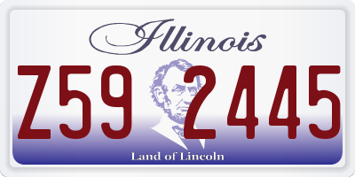 IL license plate Z592445