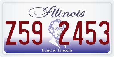 IL license plate Z592453