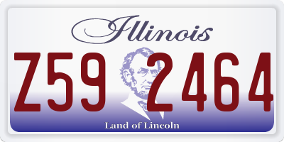 IL license plate Z592464