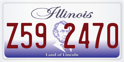 IL license plate Z592470