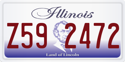 IL license plate Z592472