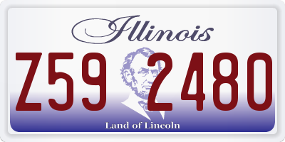 IL license plate Z592480