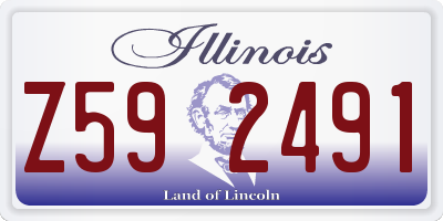 IL license plate Z592491