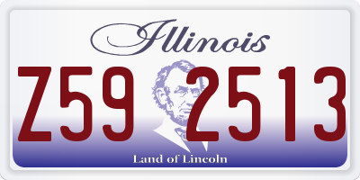 IL license plate Z592513