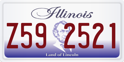 IL license plate Z592521