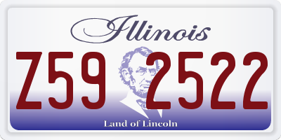IL license plate Z592522