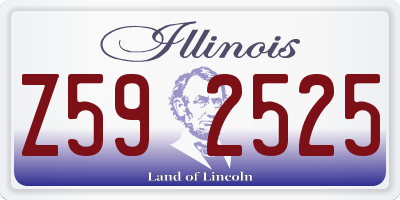 IL license plate Z592525
