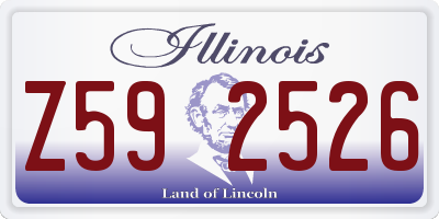 IL license plate Z592526