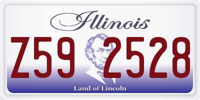 IL license plate Z592528