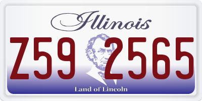 IL license plate Z592565